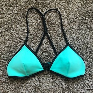Turquoise VS Triangle Bikini Top